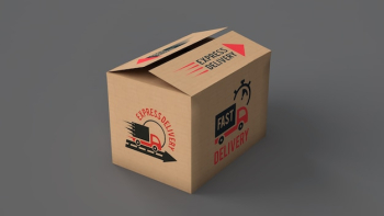 Delivery box mockup