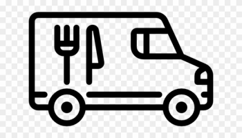 Delivery Clipart - Food Delivery Van Icon