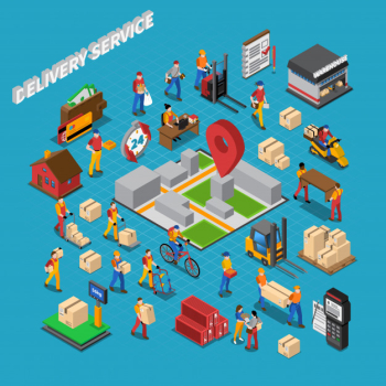 Delivery service concept composition Delivery service concept composition