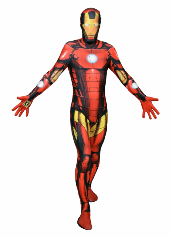 Deluxe Iron Man - Superheroes Fancy Dress Mens - iron man suit png ...