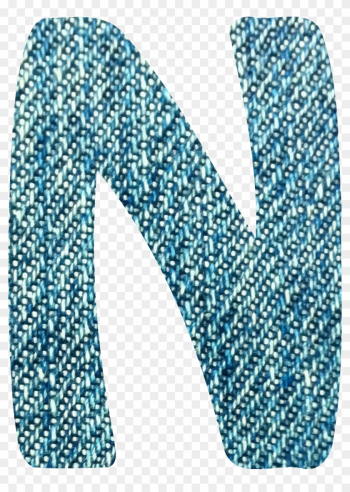 Denim Alphabet, - Alphabet N Denim Alphabet, - Alphabet N