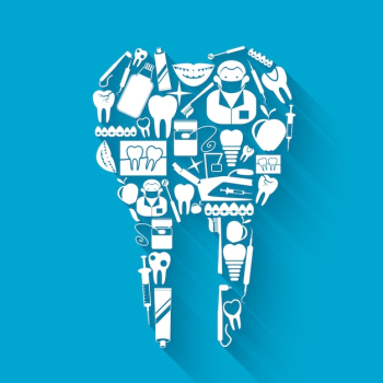 Dental care background design Dental care background design