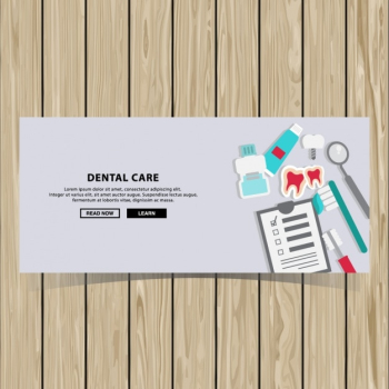 Dental care banner design Dental care banner design