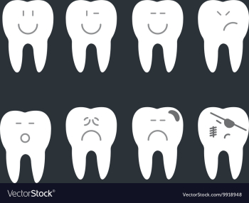 Dental characters vector image Dental characters vector image