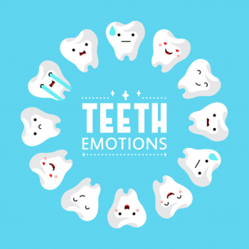 Dental clinic teeth background. 