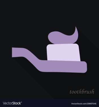 Dental concept toothbrush with toothpaste vector image Dental concept toothbrush with toothpaste vector image