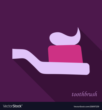 Dental concept toothbrush with toothpaste vector image Dental concept toothbrush with toothpaste vector image
