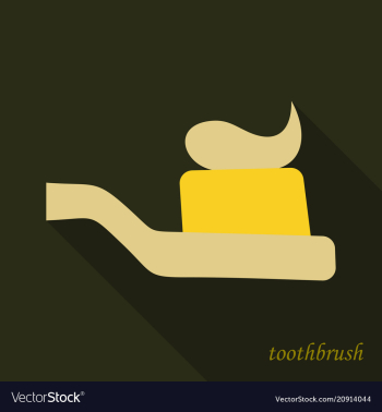 Dental concept toothbrush with toothpaste vector image Dental concept toothbrush with toothpaste vector image