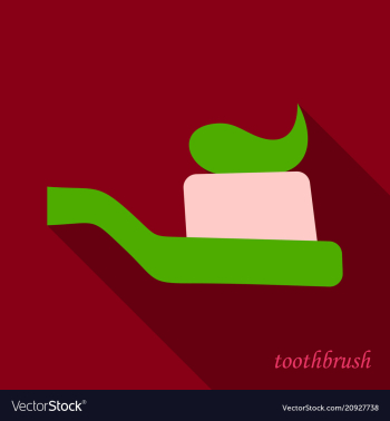 Dental concept toothbrush with toothpaste vector image Dental concept toothbrush with toothpaste vector image