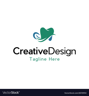 Dental dentist healthy care business logo vector image Dental dentist healthy care business logo vector image