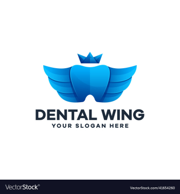 dental wing logo design dental wing logo design