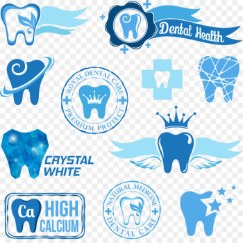 Dentistry Logo Oral hygiene - Dental health logo vector material label 