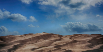 Desert Under Blue Sky Desert Under Blue Sky
