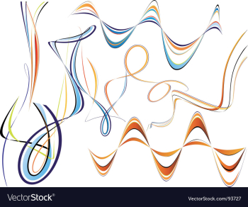 Design elements vector image Design elements vector image
