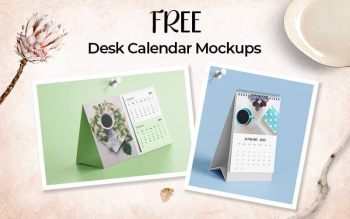 Desk Calendar Mockup Freebie | Extended Commercial License