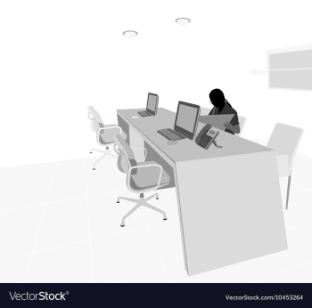 Desk vector image Desk vector image