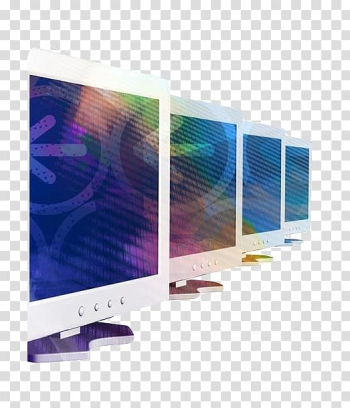 Desktop computer Illustration, Color arrows computer screen transparent background PNG clipart