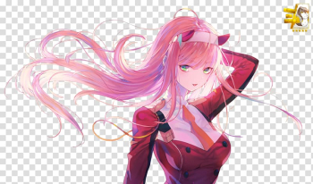 Desktop Fan art Anime music video, darling in the franxx render transparent background PNG clipart