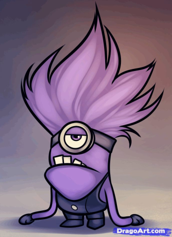 Despicable me minions evil minion purple yellow love | Minions ...