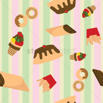 Dessert patterned background Dessert patterned background
