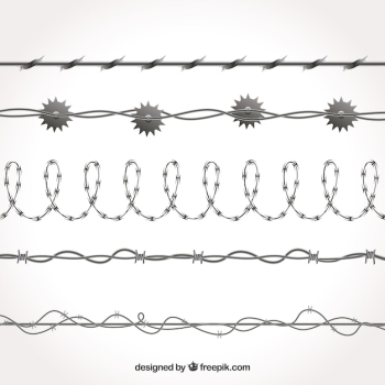 Detailed barbed wire collection Detailed barbed wire collection