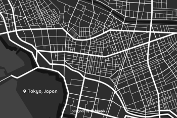 Detailed digital city map concept Free Vector Detailed digital city map concept Free Vector