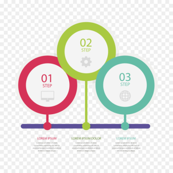Diagram Service Information - Vector color circle classification chart 