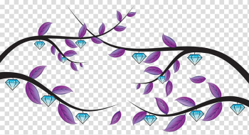 Diamond Abstract art, Diamond Tree transparent background PNG clipart