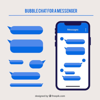 Different bubbles chat for messenger application