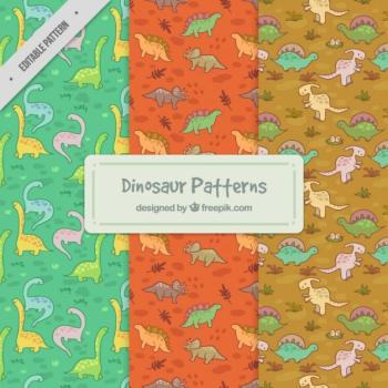 Different dinosaur patterns Different dinosaur patterns