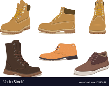 Different kind of shoes vector image Different kind of shoes vector image