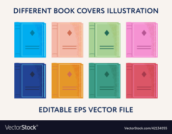 different set of colorful book covers different set of colorful book covers