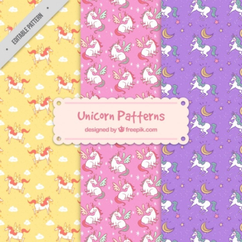 Different unicorn patterns Different unicorn patterns