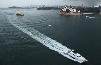 Different Watercraft On A Body Of Water Different Watercraft On A Body Of Water