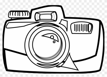 Digital Camera Clipart Black - Camera White And Black