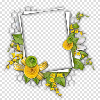 Digital frame frame , Edge Flowers transparent background PNG clipart