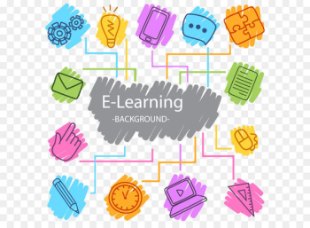 Digital learning Digital data Icon - Digital Learning Vector Background 