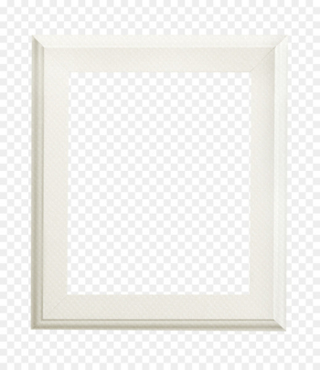 Digital photo frame Wood Picture frame - Simple white wood frame 