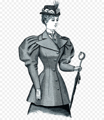 Digital stamp Victorian era Vintage clothing Postage Stamps - victorian 