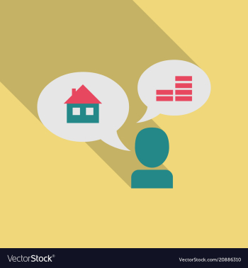 Dilemma of businessman thinking man with idea vector image