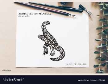 dinos mandala line art style boho style dinos mandala line art style boho style