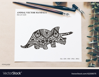 dinos mandala line art style boho style dinos mandala line art style boho style