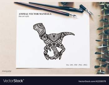 dinos mandala line art style boho style dinos mandala line art style boho style