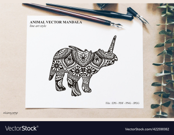 dinos mandala line art style boho style dinos mandala line art style boho style