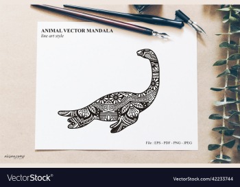 dinos mandala line art style boho style dinos mandala line art style boho style