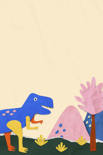 Dinosaur background, paper craft tyrannosaurus | Free Photo - rawpixel Dinosaur background, paper craft tyrannosaurus | Free Photo - rawpixel