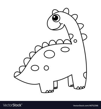 dinosaur cartoon coloring page for kids dinosaur cartoon coloring page for kids