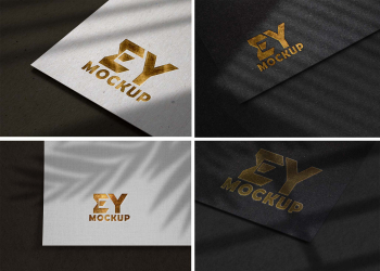 Dirty Gold Logo Mockup