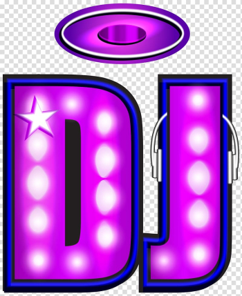 Disc jockey , Neon Ribbon transparent background PNG clipart