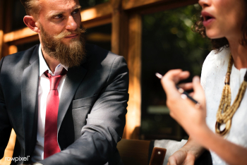 Discussion beard business | Free stock photo - 1081 Discussion beard business | Free stock photo - 1081